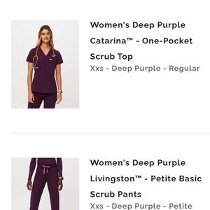 Figs Deep Purple Set XXSP